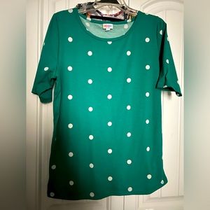 Lularoe polkadot, shirt, size 2 XL